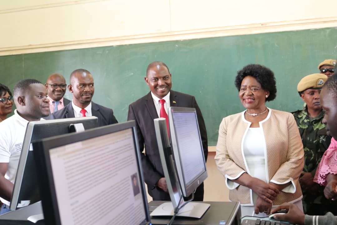 First Lady of the Republic of Malawi hands over Computers to Mzuzu Government Secondary School